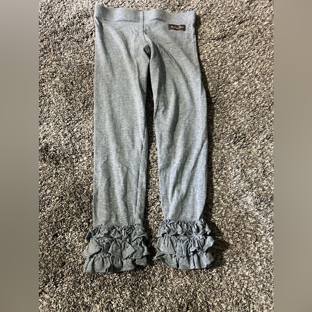 Matilda Jane Gray Ruffle Leggings